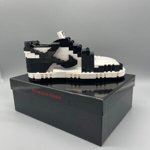 Black and White Block Shoe Model